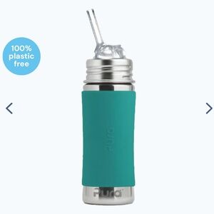 LINE NEW {PURA} *SET OF 2* Kiki 11oz Kiddo Straw Bottle, Mint